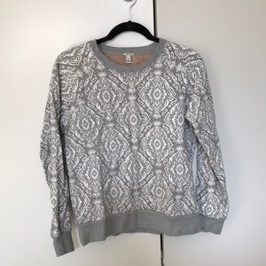 J Crew paisley sweatshirt size M